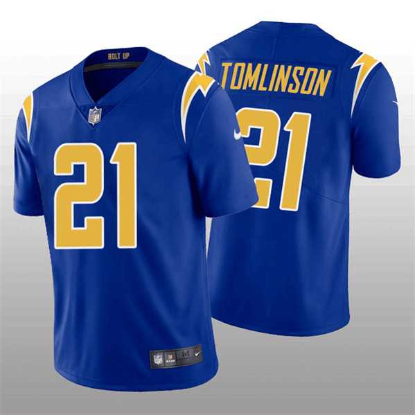 Men & Women & Youth Los Angeles Chargers #21 LaDainian Tomlinson Royal Vapor Untouchable Limited Stitched Jersey